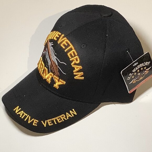 Native Veteran Army Hat - Picture 2 of 4